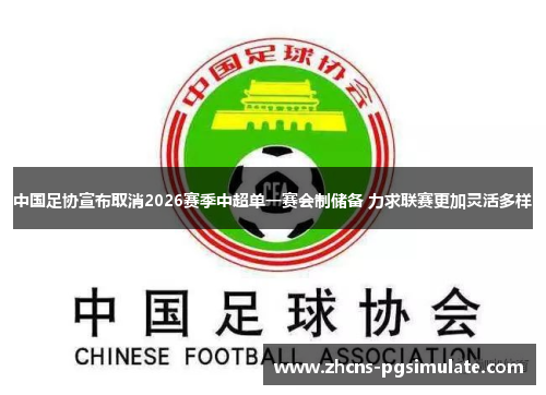 中国足协宣布取消2026赛季中超单一赛会制储备 力求联赛更加灵活多样